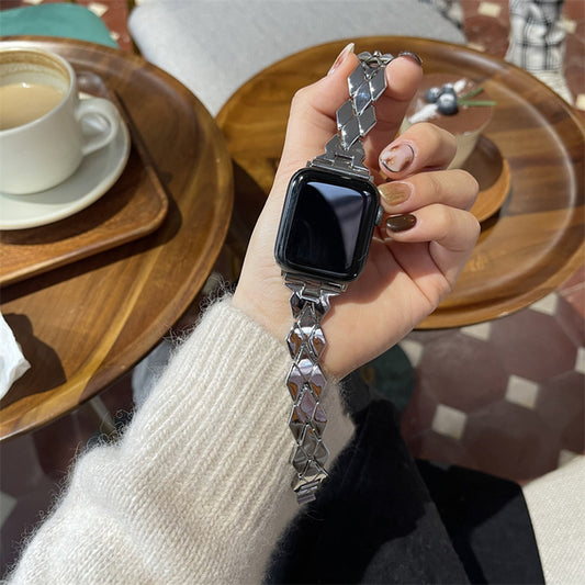 Silver Gigi Apple Watch Strap